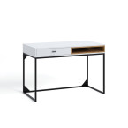 Biurko Leri Biały Mat/Dąb Artisan