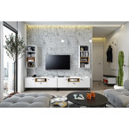 Regał Leri Biały Mat/Dąb Artisan