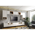 Witryna 60 Leri Biały Mat/Dąb Artisan