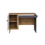 Biurko Nome Biały/Dąb Złoty/Grafit