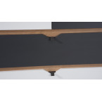 Komoda 1D3SZ Nome Biały/Dąb Złoty/Grafit