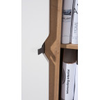 Regał 3D Nome Biały/Dąb Złoty/Grafit