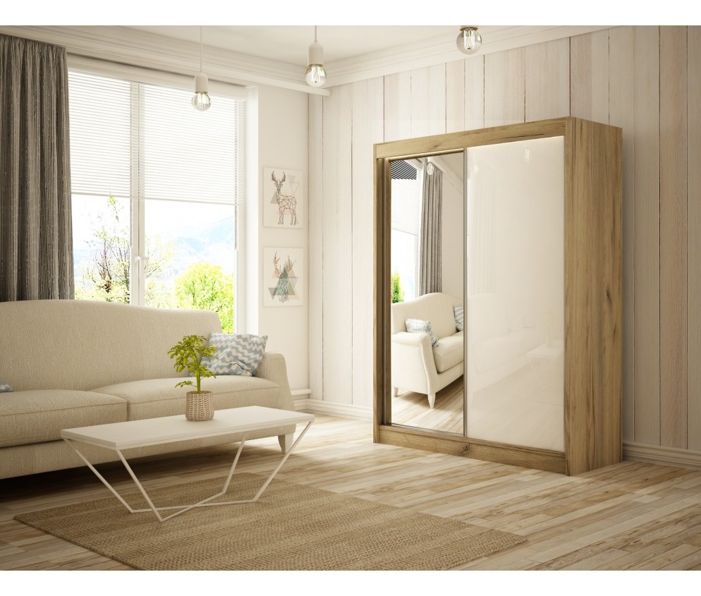 Szafa przesuwna Vilo 120 Połysk Lacobel