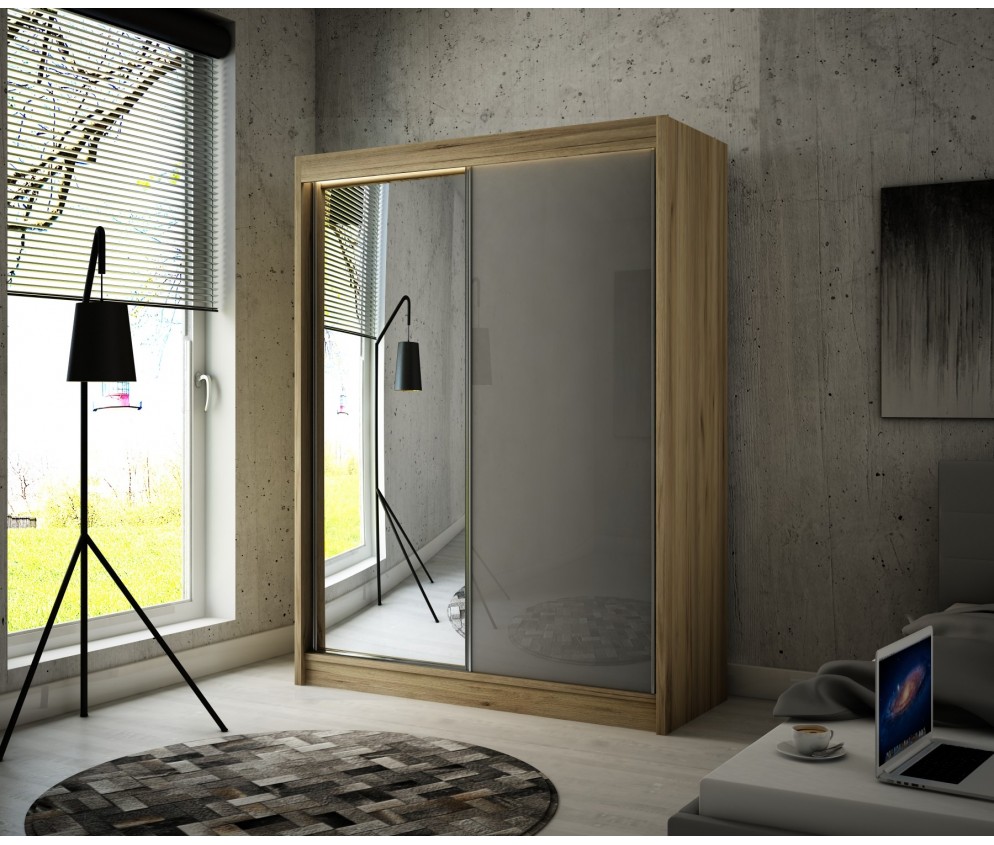 Szafa przesuwna Vilo 120 Połysk Lacobel