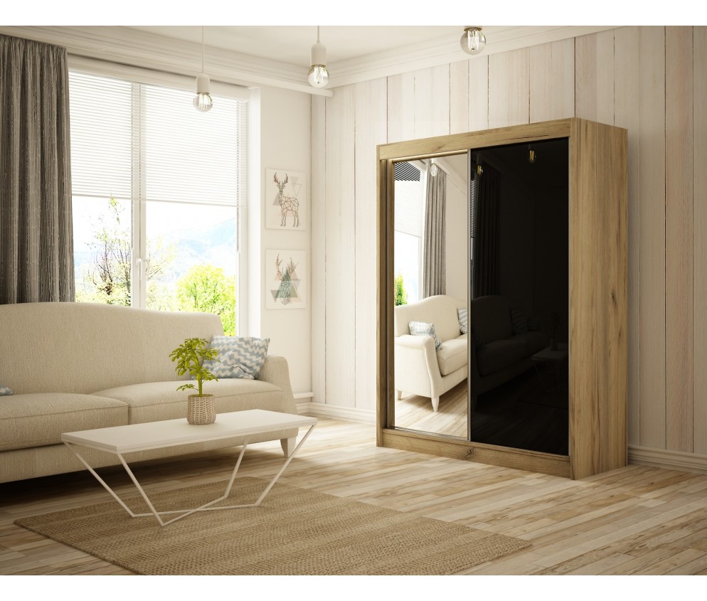 Szafa przesuwna Vilo 200 Połysk Lacobel