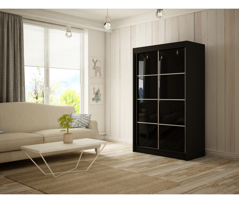 Szafa przesuwna Piro II 120 Połysk Lacobel