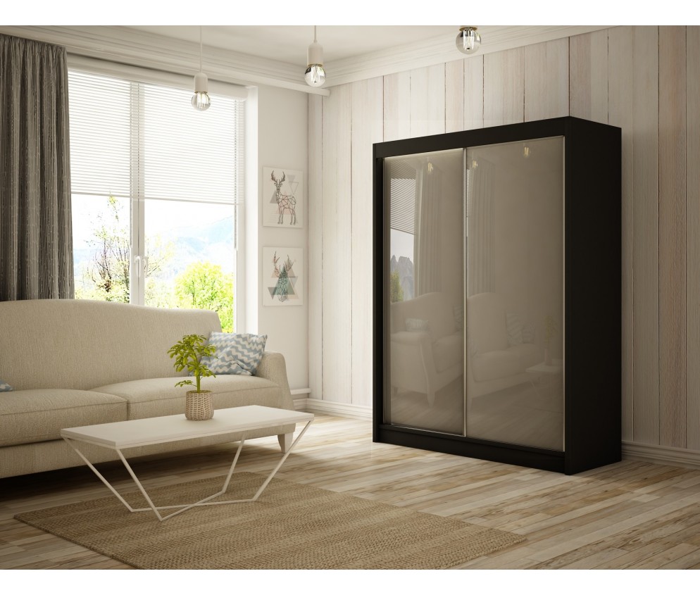 Szafa przesuwna Piro 150 Połysk Lacobel