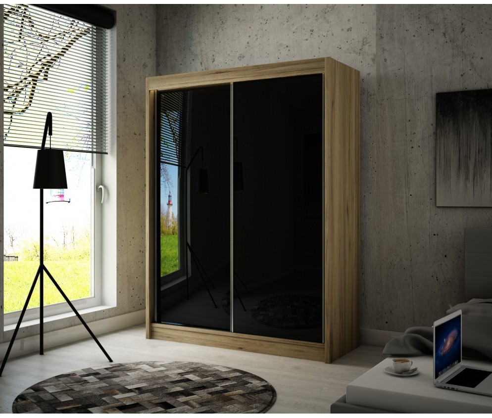 Szafa przesuwna Piro 120 Połysk Lacobel