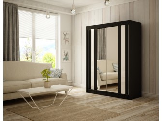 Szafa przesuwna Kama 150 Połysk Lacobel