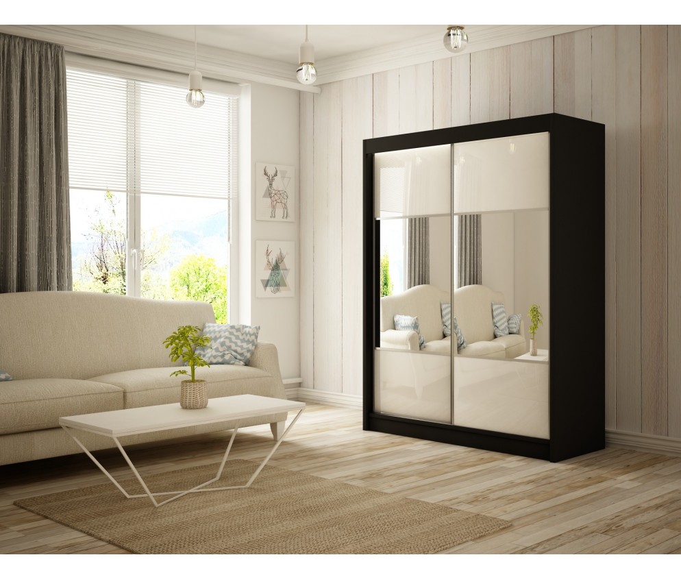 Szafa przesuwna Rala 120 Połysk Lacobel