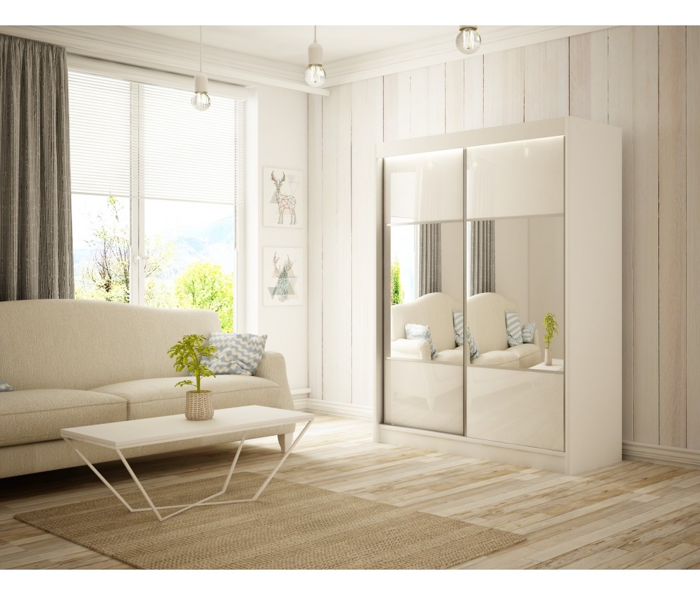 Szafa przesuwna Rala 120 Połysk Lacobel