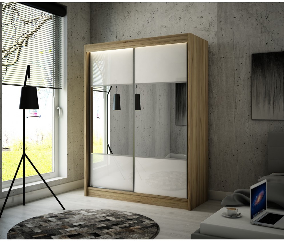 Szafa przesuwna Rala 120 Połysk Lacobel