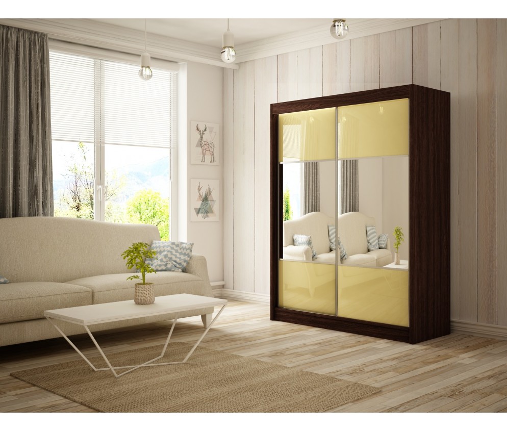 Szafa przesuwna Rala 120 Połysk Lacobel