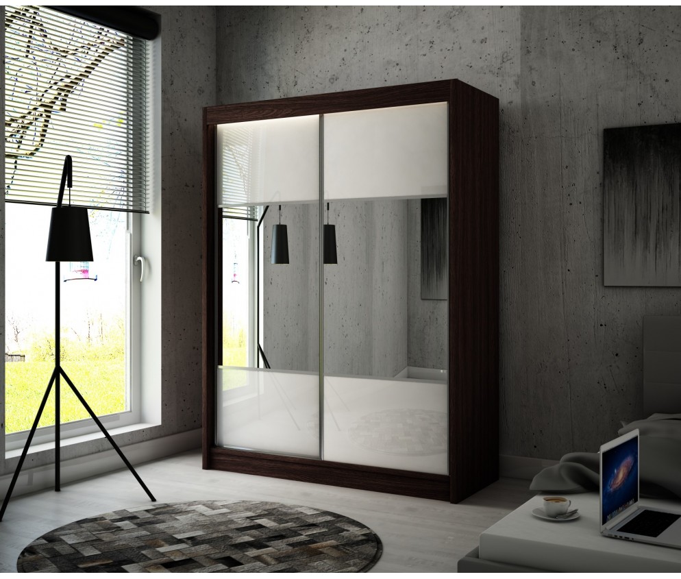 Szafa przesuwna Rala 150 Połysk Lacobel