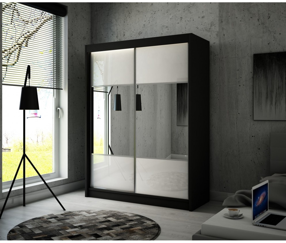 Szafa przesuwna Rala 200 Połysk Lacobel