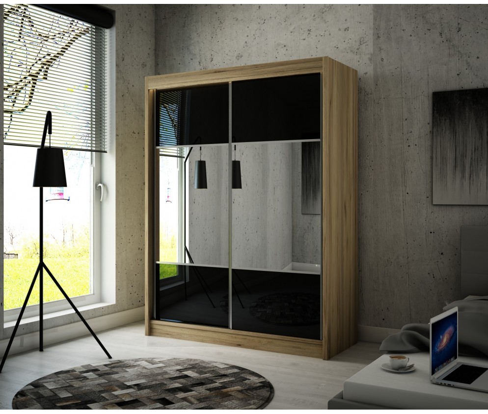 Szafa przesuwna Rala 200 Połysk Lacobel