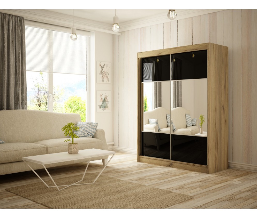 Szafa przesuwna Rala 200 Połysk Lacobel