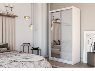 Szafa przesuwna Derino 150 Połysk + Lustro