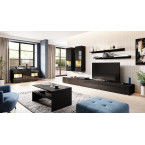 Meblościanka Lano Czarny Połysk