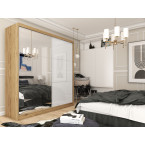 Szafa przesuwna Derino 200 Połysk + Lustro