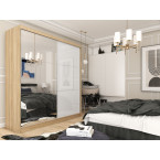 Szafa przesuwna Derino 200 Połysk + Lustro