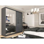 Szafa przesuwna Derino 200 Połysk + Lustro