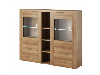 Komoda Wysoka 2D Lora Dąb Riviera Jasny