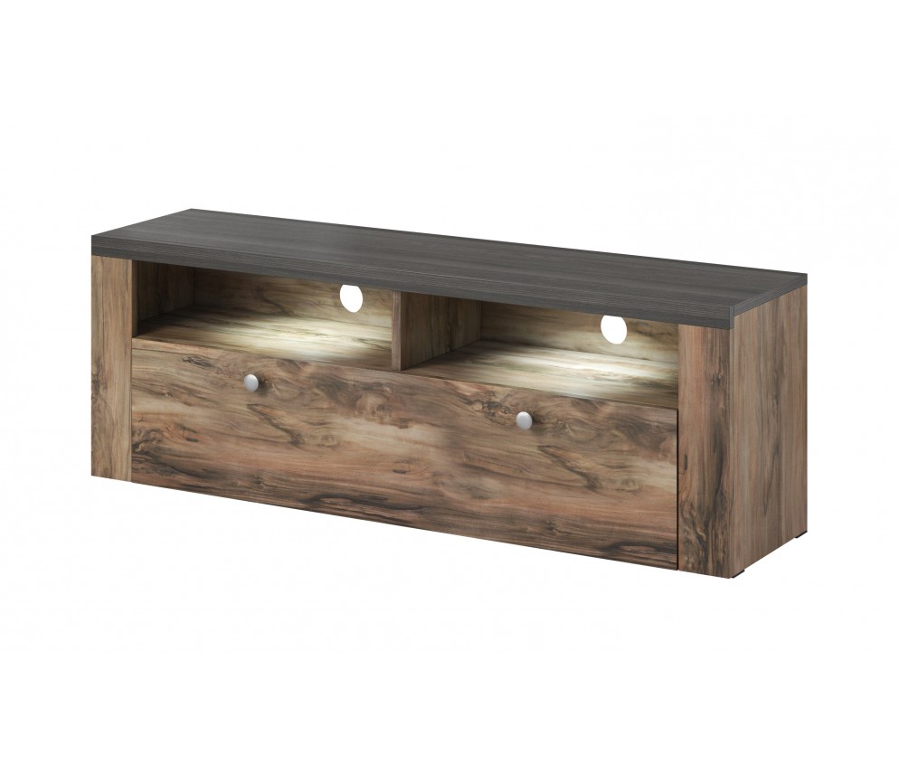 Szafka RTV Lora Satin/Touchwood