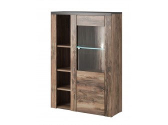 Komoda Wysoka 1D Lora Satin/Touchwood