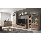 Komoda Wysoka 1D Lora Satin/Touchwood