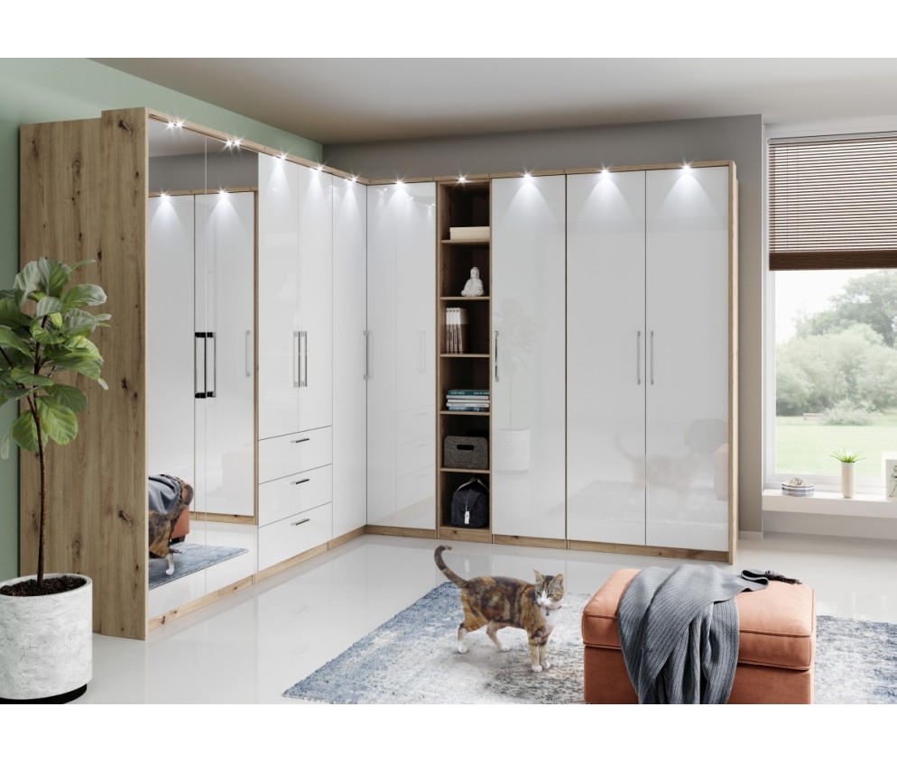 Szafa 1D Lustro L/P Combo Dąb Artisan