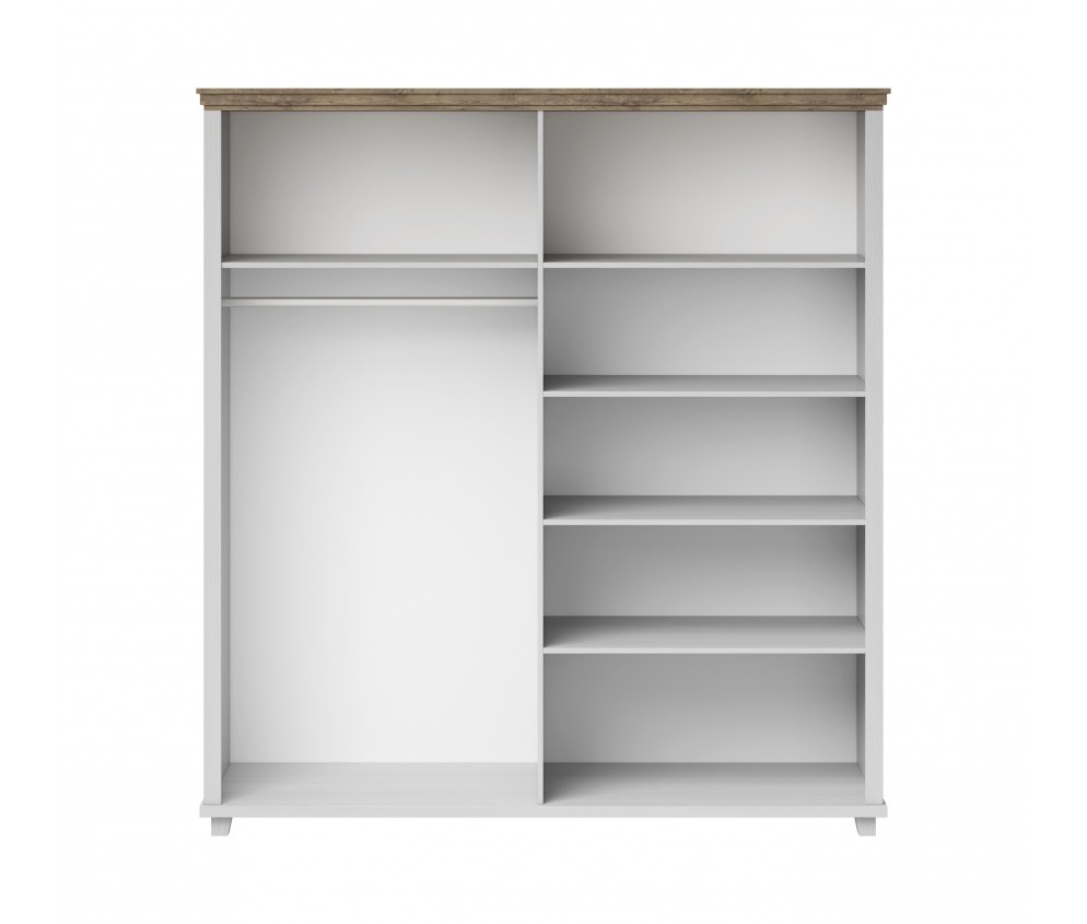 Szafa Evora 4D Biały Abiskoash/Dąb Lefkas