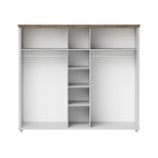 Szafa Evora 5D Biały Abiskoash/Dąb Lefkas