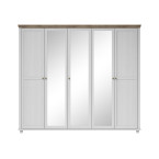 Szafa Evora 5D Biały Abiskoash/Dąb Lefkas