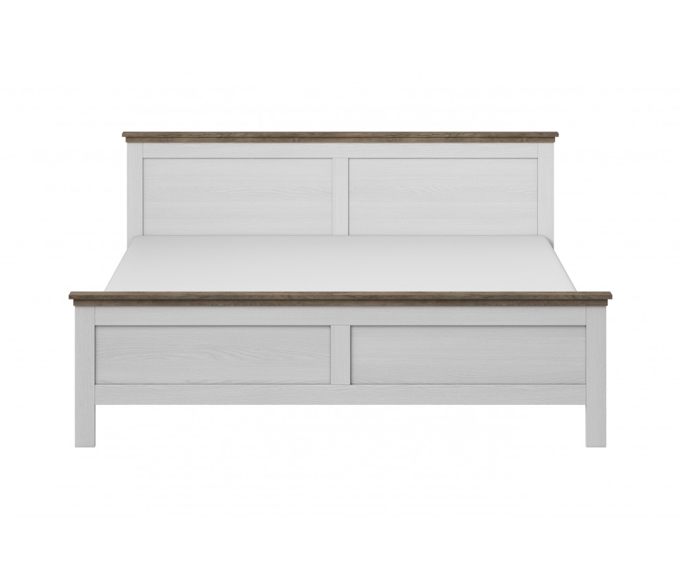 Łóżko Evora 160x200 Biały Abiskoash/Dąb Lefkas