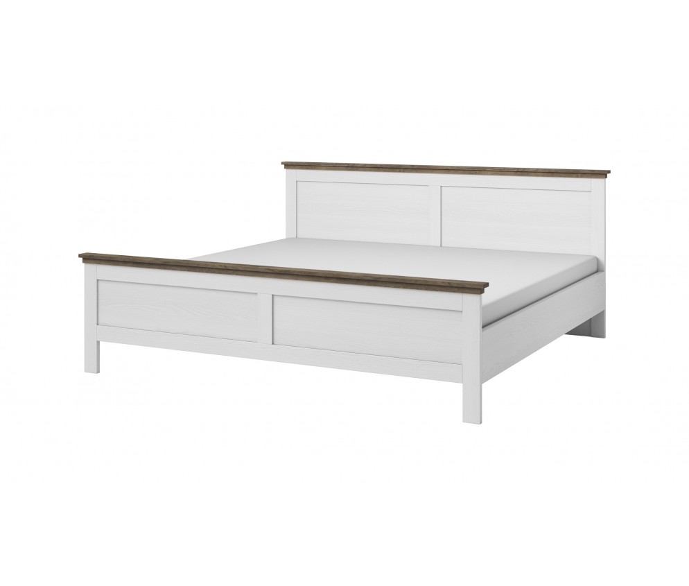 Łóżko Evora 180x200 Biały Abiskoash/Dąb Lefkas