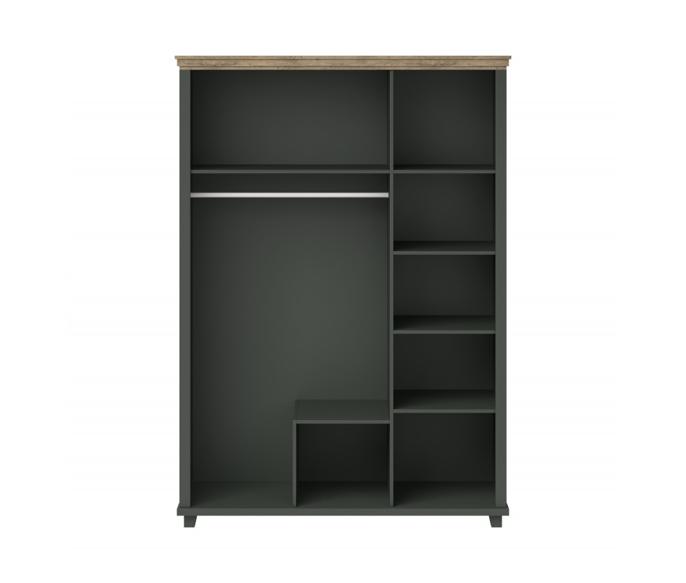 Szafa Evora 3D2S Zielony/Dąb Lefkas