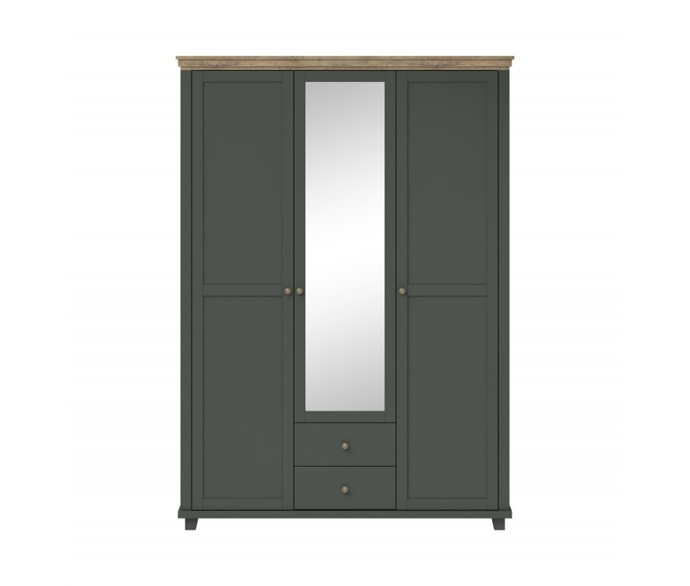 Szafa Evora 3D2S Zielony/Dąb Lefkas