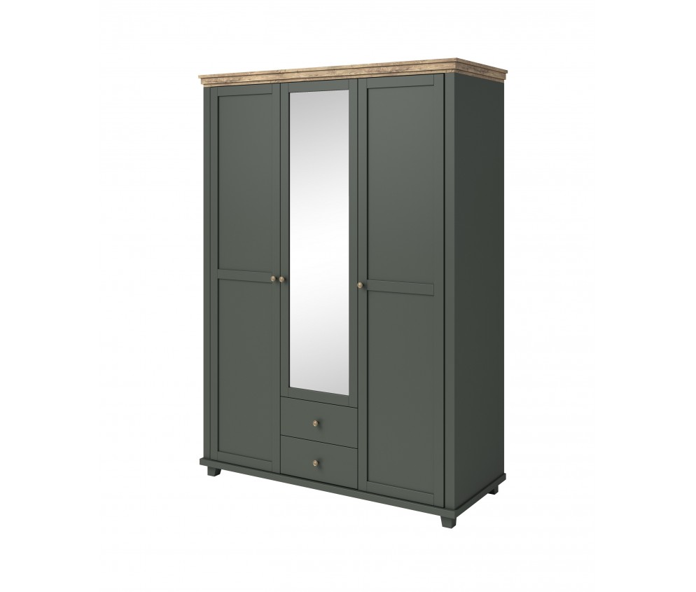 Szafa Evora 3D2S Zielony/Dąb Lefkas