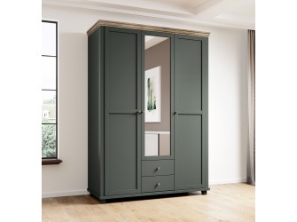 Szafa Evora 3D2S Zielony/Dąb Lefkas