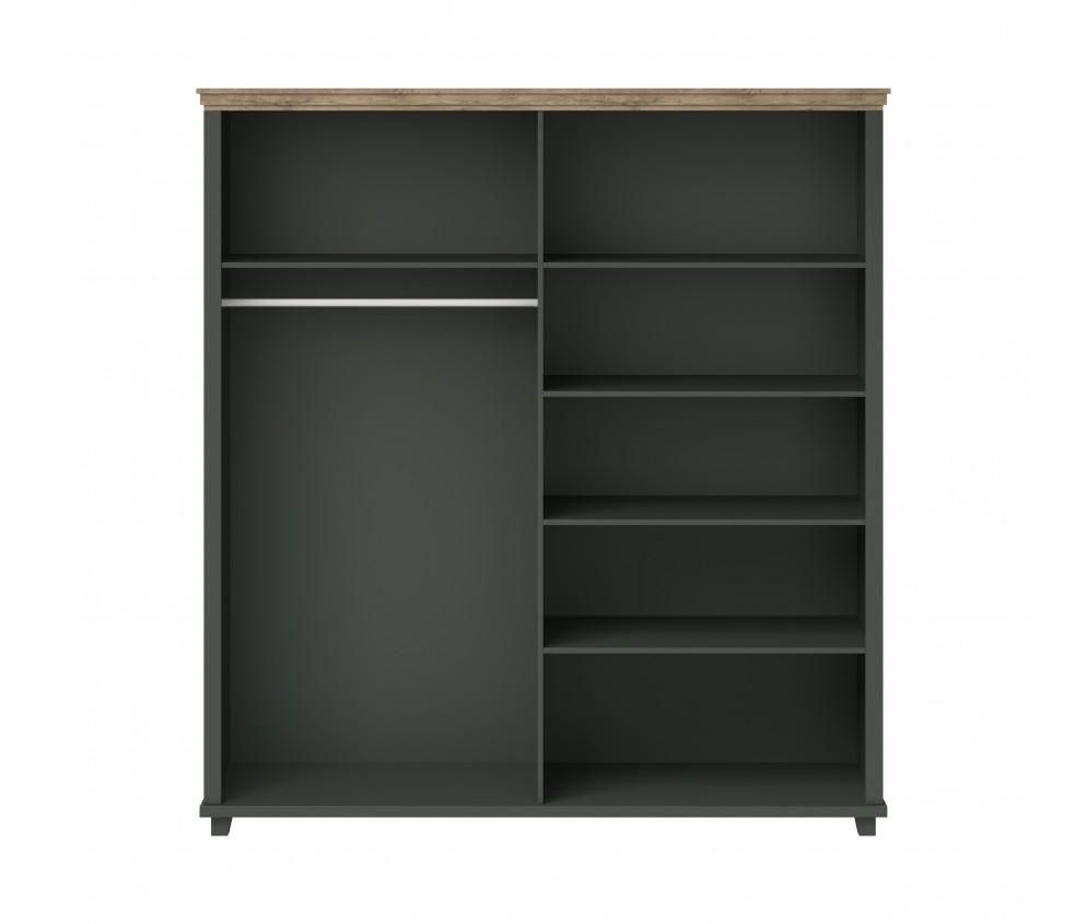 Szafa Evora 4D Zielony/Dąb Lefkas