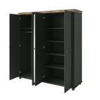 Szafa Evora 4D Zielony/Dąb Lefkas