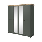 Szafa Evora 4D Zielony/Dąb Lefkas