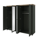 Szafa Evora 5D Zielony/Dąb Lefkas