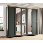 Szafa Evora 5D Zielony/Dąb Lefkas