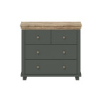 Komoda Evora 4S Zielony/Dąb Lefkas