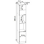 Zestaw biurko + regały B-1 3 kolory