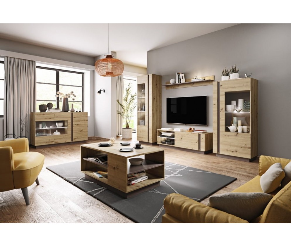 Szafa Coro 220 Dąb Artisan/Grafit