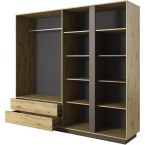 Szafa Coro 220 Dąb Artisan/Grafit