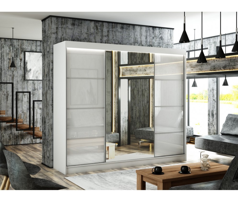 Szafa przesuwna Vilo III 250 Połysk